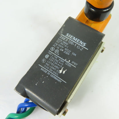 Siemens 3SE3 120-1G-Z Roller Lever Limit Switch 500VAC
