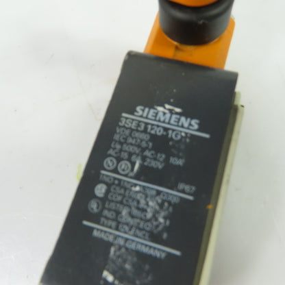 Siemens 3SE3 120-1G Roller Lever Arm Limit Switch 1NO+1NC 500V