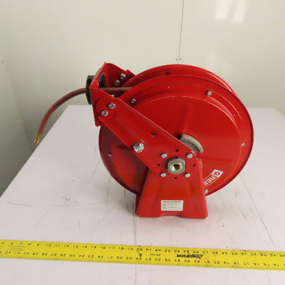 Reelcraft DP7650 OLP 3/8" x 50' Spring Retractable Hose Reel 300PSI Air/Water