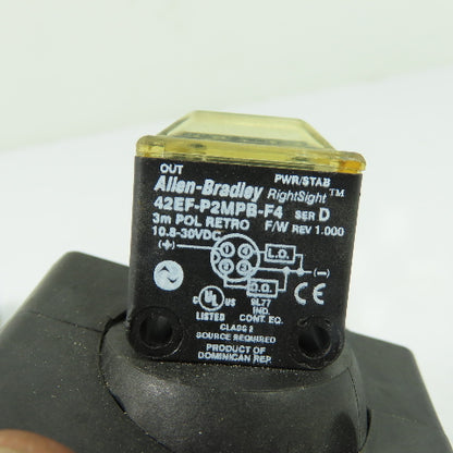 Allen-Bradley 42EF-P2MPB-F4 Retroreflective Photoelectric Sensor 10.8-30VDC SerD