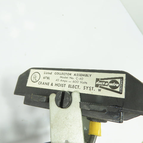 Duct-O-Wire C-40 40A 600V Collector Assembly for Crane & Hoist