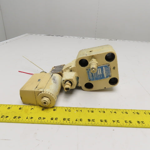 Vickers CG5-060A-FV-50 Solenoid Controlled Hydraulic Relief Valve 1500-3000 PSI