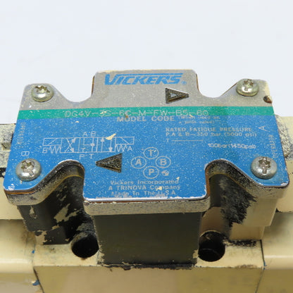 Vickers DG4V-3S-6C-M-FW-B5-60 3 Way Double Solenoid Hydraulic Directional Valve
