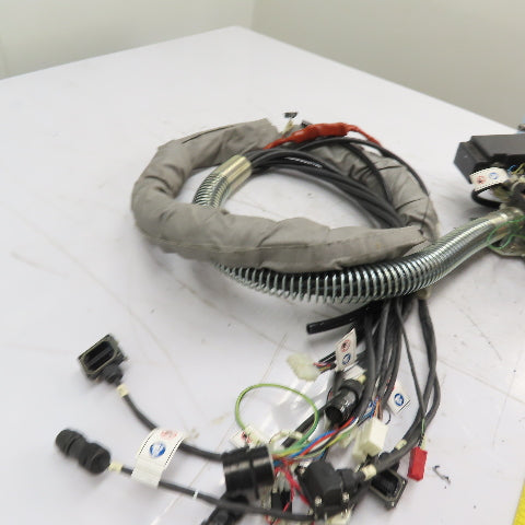 Robot Interconnect Wiring Harness With Bulkhead Connector Panel Assembly