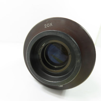 J&L Jones & Lamson 20X Optical Comparator Projection Lens