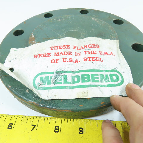 Weldbend 4" Class 150 Blind Pipe Flange A105 Forged Steel