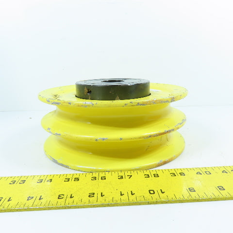 William Kenyon 50-613 1" Double Groove Cast Wire Rope Sheave 7-5/8" OD