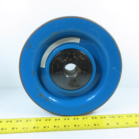 William Kenyon 50-813 10-1/2" OD x 1" Wide 2-Groove Rope Sheave Pulley