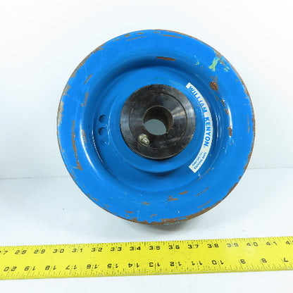 William Kenyon 50-813 10-1/2" OD x 1" Wide 2-Groove Rope Sheave Pulley