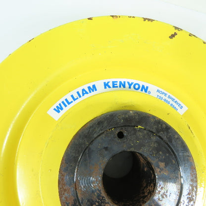 William Kenyon 11" x 1-1/2" Single Groove Wire Rope Sheave Pulley