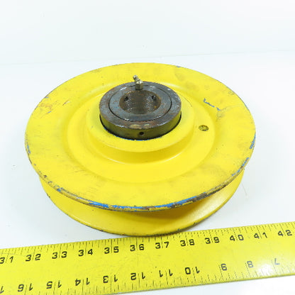 William Kenyon 11" x 1-1/2" Single Groove Wire Rope Pulley Needs New Bore