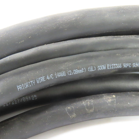 Priority Wire P-7K-254013 14AWG 4-Conductor Copper SOOW Power Cable 600V 29'
