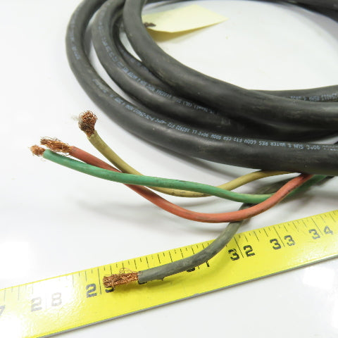 Priority Wire E123366 4/C 10AWG SOOW Portable Power Cable 600V 13'