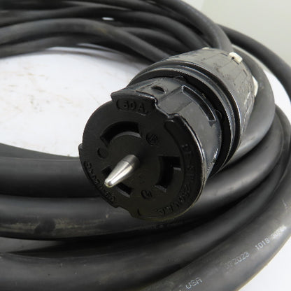 Carol 4/C 8AWG 600V Power Cable 64' W/ Hubbel CS8265C Twist-Lock Connectors