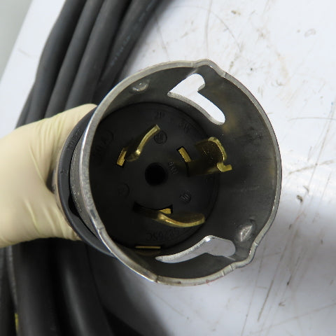 Carol 4/C 8AWG 600V Power Cable 64' W/ Hubbel CS8265C Twist-Lock Connectors