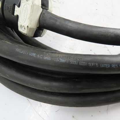 Priority 4/C 8AWG 600V Power Cable 50' W/ Hubbel CS8265C Twist-Lock Connectors