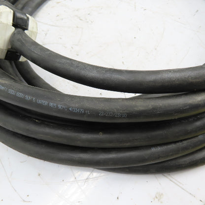Priority 4/C 8AWG 600V Power Cable 50' W/ Hubbel CS8265C Twist-Lock Connectors