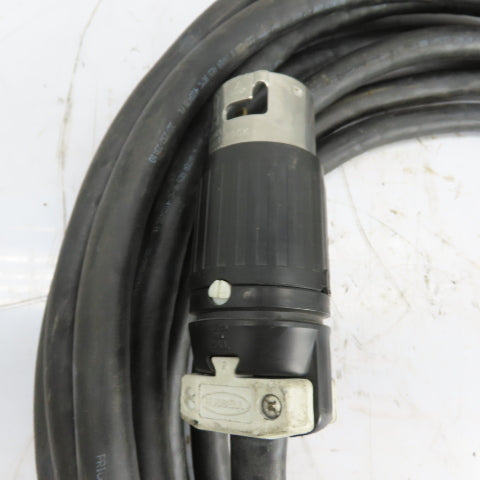 Priority 4/C 8AWG 600V Power Cable 50' W/ Hubbel CS8265C Twist-Lock Connectors