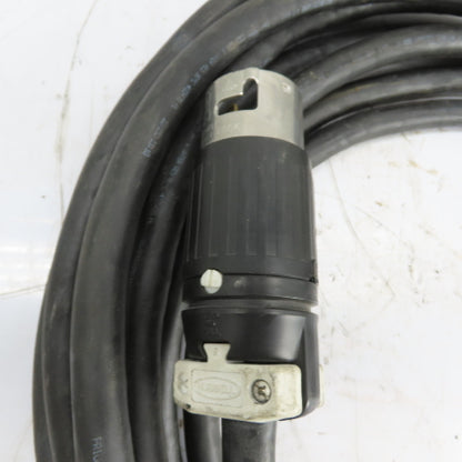 Priority 4/C 8AWG 600V Power Cable 50' W/ Hubbel CS8265C Twist-Lock Connectors