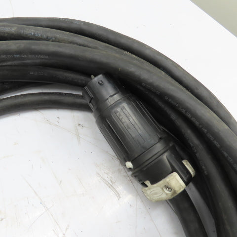 Priority 4/C 8AWG 600V Power Cable 50' W/ Hubbel CS8265C Twist-Lock Connectors