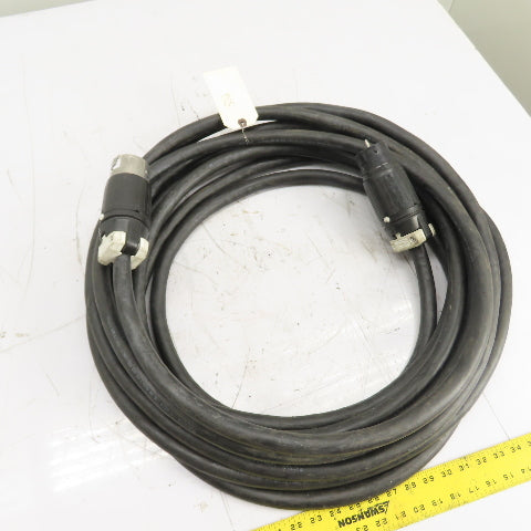 Priority 4/C 8AWG 600V Power Cable 50' W/ Hubbel CS8265C Twist-Lock Connectors