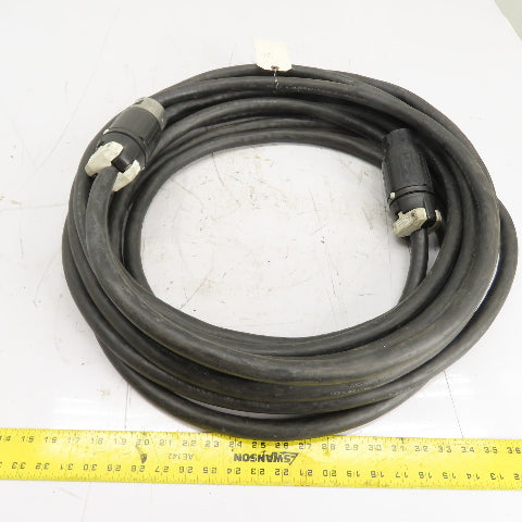 Priority 4/C 8AWG 600V Power Cable 50' W/ Hubbel CS8265C Twist-Lock Connectors