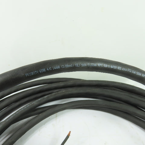 Priority Wire E123366 4/C 14AWG SOOW Portable Power Cable 600V 38'