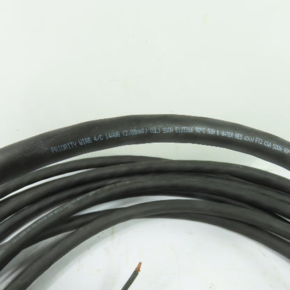 Priority Wire E123366 4/C 14AWG SOOW Portable Power Cable 600V 38'