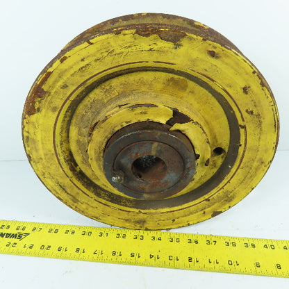 William Kenyon 11" x 1-1/2" Single Groove Wire Rope Pulley Used