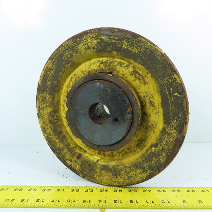 William Kenyon 11" x 1-1/2" Single Groove Wire Rope Pulley Used