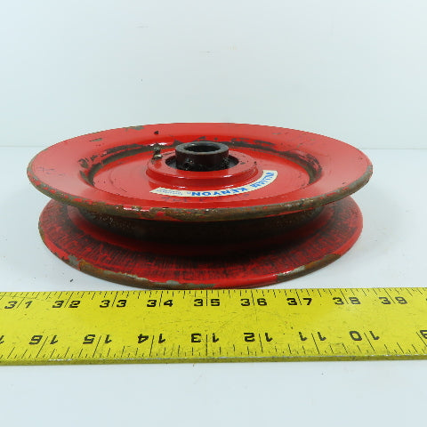 William Kenyon 11" x 1-1/2" Single Groove Wire Rope Pulley Used
