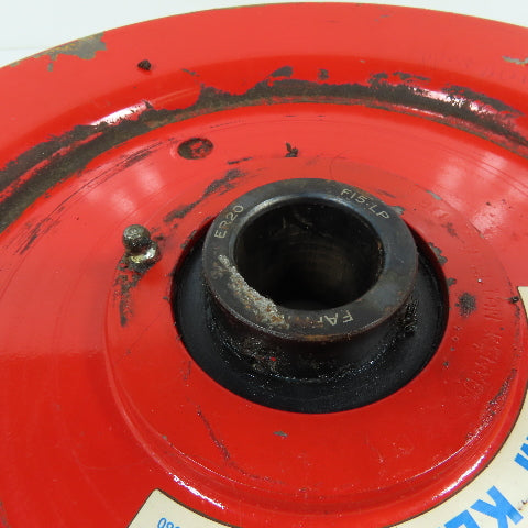 William Kenyon 11" x 1-1/2" Single Groove Wire Rope Pulley Used