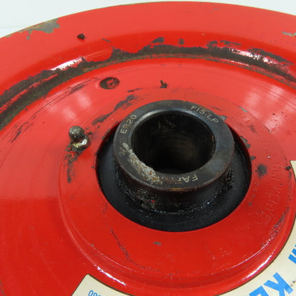 William Kenyon 11" x 1-1/2" Single Groove Wire Rope Pulley Used