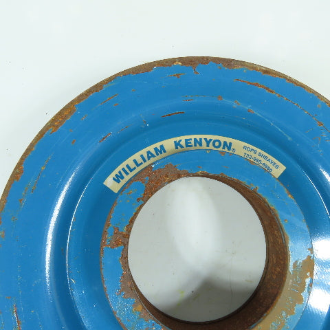 William Kenyon 11" x 1-1/2" Single Groove Wire Rope Pulley