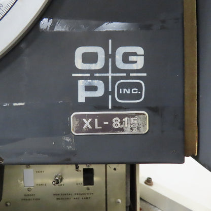 OGP Inc. XL-815 14" Optical Comparator Profile Projector W/ DRO 115V