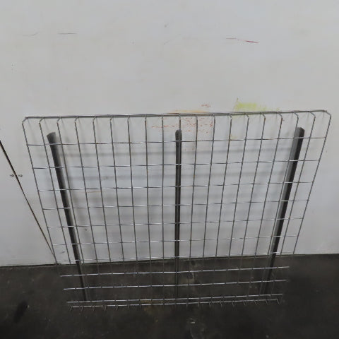 42" x 46" W 3 Channel Double Waterfall Pallet Rack Welded Wire Decking