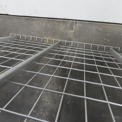 42" x 46" W 3 Channel Double Waterfall Pallet Rack Welded Wire Decking