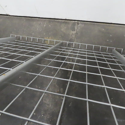 42" x 46" W 3 Channel Double Waterfall Pallet Rack Welded Wire Decking