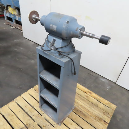 115/230V Double Arbor Bench Sander Buffer Polisher W/ Storage