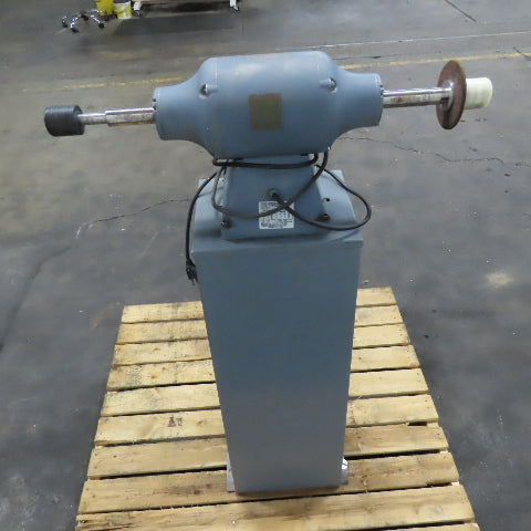 115/230V Double Arbor Bench Sander Buffer Polisher W/ Storage