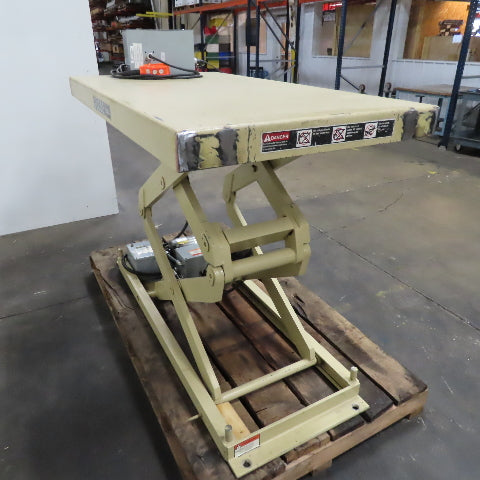 Globe AA32-48/LF 1/2 Ton Lift Table 60" x 32" 480V 3Ph 8"-58" Lift Tested