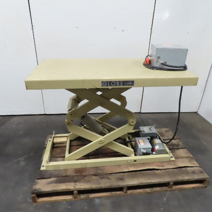 Globe AA32-48/LF 1/2 Ton Lift Table 60" x 32" 480V 3Ph 8"-58" Lift Tested