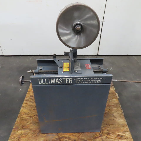 Matheu Tool Beltmaster Abrasive Belt Backstand Idler 9-3/4" x 5" Wide Roller