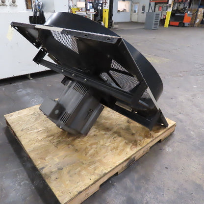10Hp 208-230/460V 1160RPM Wall Exhaust Fan 44" 4 Blade Poly Adjustable Pitch