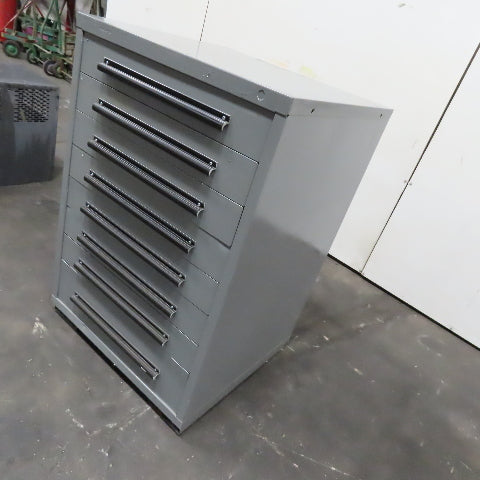 Equipto 30" x 28" x 44"Tall 8 Drawer Industrial Small Parts Tool Storage Cabinet