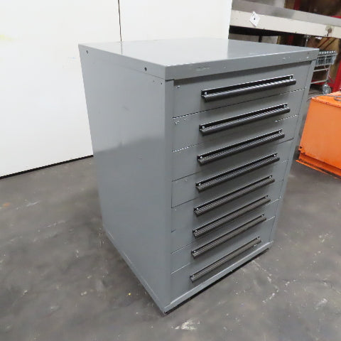 Equipto 30" x 28" x 44"Tall 8 Drawer Industrial Small Parts Tool Storage Cabinet
