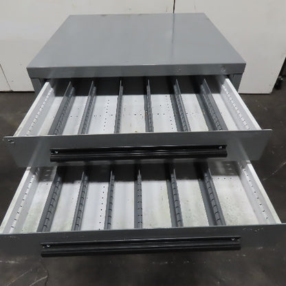 Equipto 30" x 28" x 44"Tall 8 Drawer Industrial Small Parts Tool Storage Cabinet