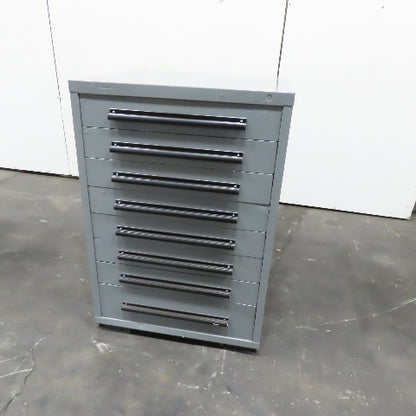 Equipto 30" x 28" x 44"Tall 8 Drawer Industrial Small Parts Tool Storage Cabinet
