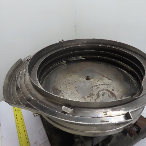 Jerhen Industries Vibratory Parts Feeder 20" ID x 6" Deep Bowl 1Ph 115V