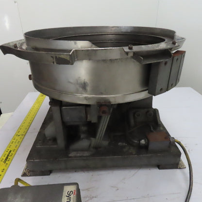 Jerhen Industries Vibratory Parts Feeder 20" ID x 6" Deep Bowl 1Ph 115V